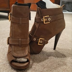 Nine West Taupe Nude Bootie